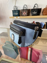 Load image into Gallery viewer, COACH WESTWAY BELT BAG COLORBLOCK WITH COACH PATCH CE495 IN CORNFLOWER MIDNIGHT

