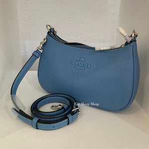 COACH TERI SHOULDER BAG CC321 IN SV/PACIFIC BLUE