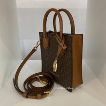 Load image into Gallery viewer, MICHAEL KORS MERCER XS CROSSBODY SIGNATURE IN BROWN
