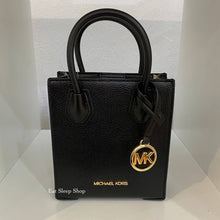 Load image into Gallery viewer, MICHAEL KORS MERCER XS CROSSBODY LEATHER IN BLACK
