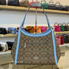 Load image into Gallery viewer, COACH KRISTY SHOULDER SIGNATURE C6232 IN KHAKI POWDER BLUE

