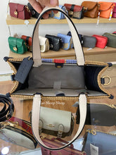 Load image into Gallery viewer, COACH DEMPSEY CARRYALL STRAW WITH COACH PATCH CA203 IN NATURAL MULTI
