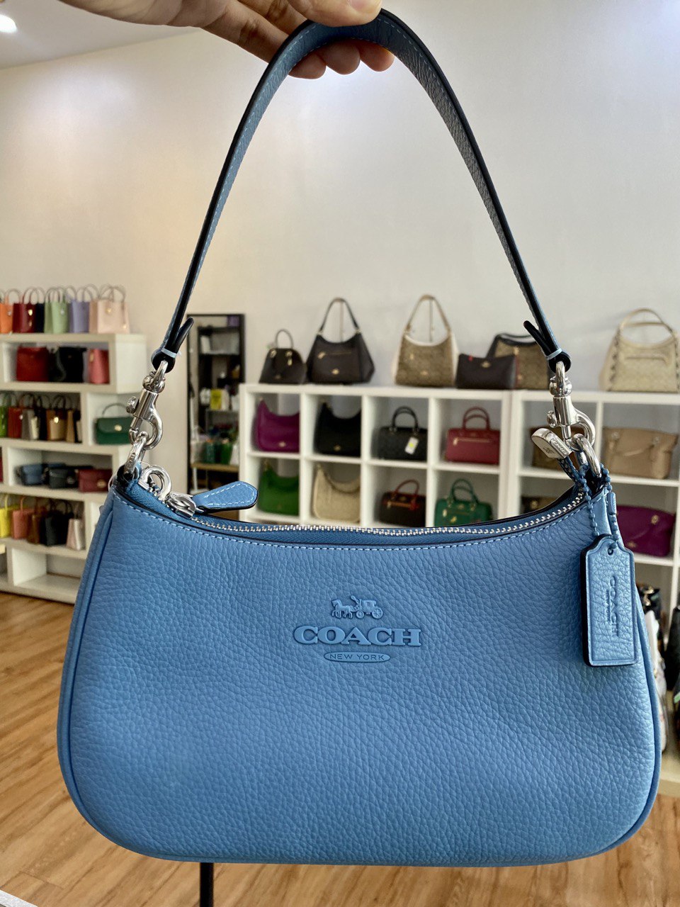Coach small blue bag Clearance